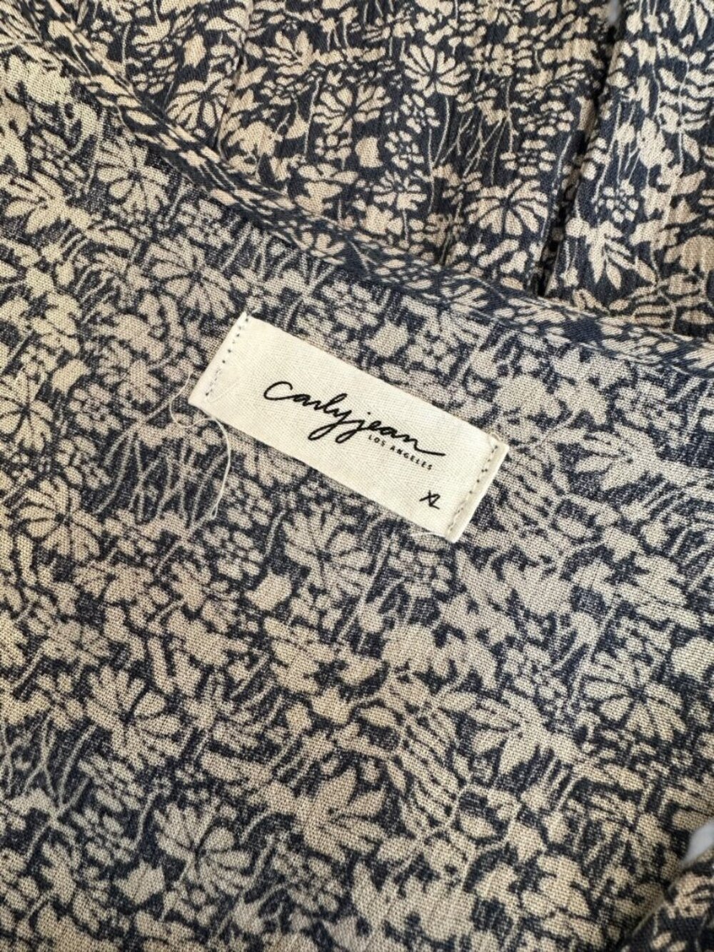 Carly Jean Los Angeles CJLA LAUREL Maxi Dress Blue XL - Picture 5 of 9